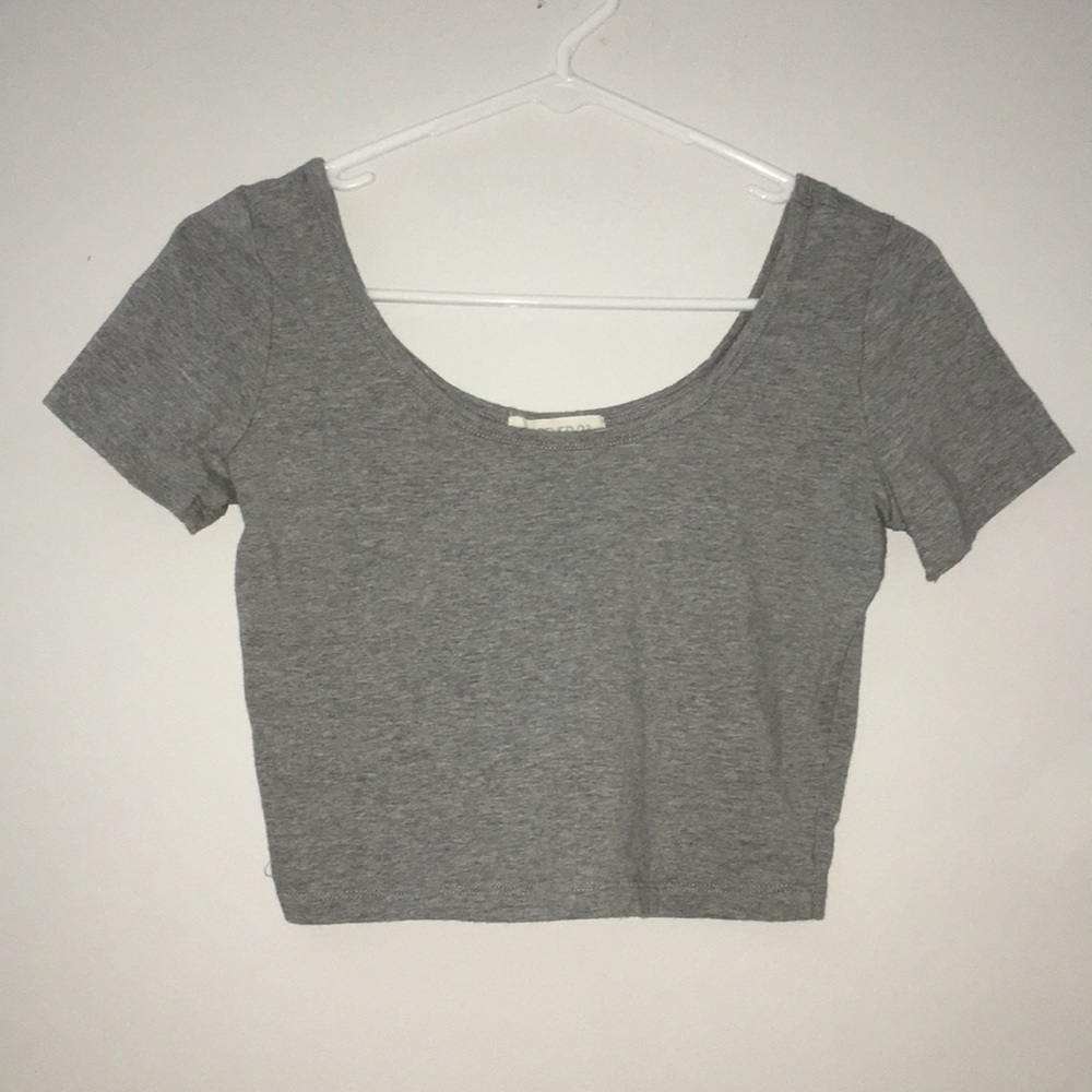 forever 21 scoop neck crop top